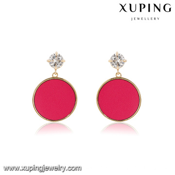 E-471 Promotional fashion jewelry crystal round drop earring women accessories